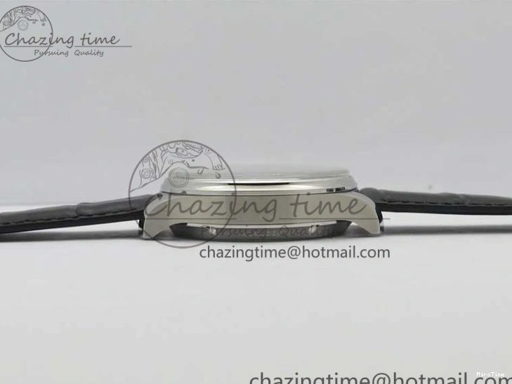 MIROTIME 0108 Portuguese Real PR Real Annual Calendar IW503502 ZF 1:1 Best Edition Black Dial Steel Markers on Black Leather Strap A StreetReady 7134